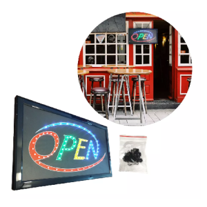 ANUNCIO LUMINOSO DE LED OPEN 246450 (Radox)