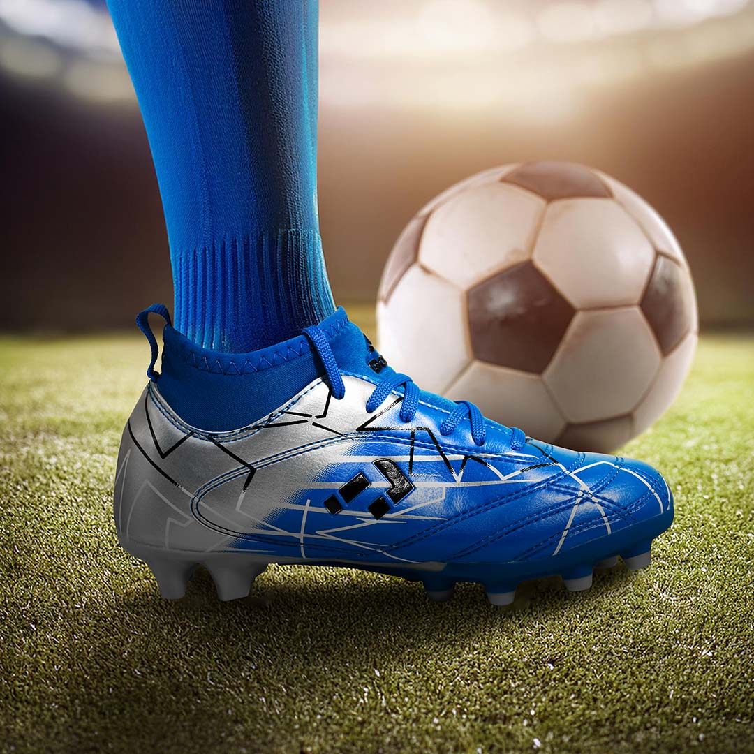 CHAMPION NIÑO DE FUTBOL 11 AZUL Y PLATA LH4167