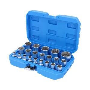 Llaves de vaso cuadradas 1/2″ 21 piezas