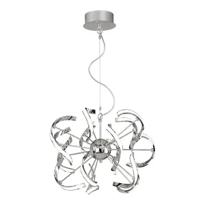 LAMPARA COLGANTE LED DECORATIVA 30W CROMO ELBA126-30W4K CONALUX