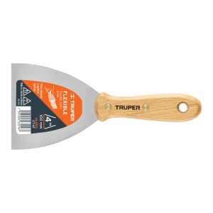 Espátula flexible 4″ con mango de madera, Truper ET-4F 14450