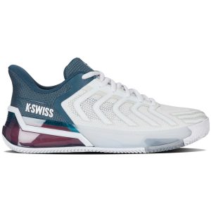 ULTRA SHOT 4 CLAY BLANCAS / AZUL NEON ZAPATILLAS K-SWISS 04438