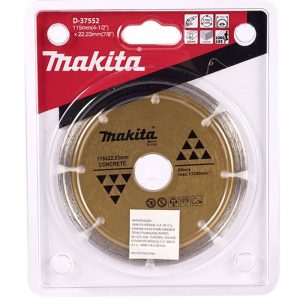 Disco diamantado segmentado 115 x 22.23 mm. Makita D-37552