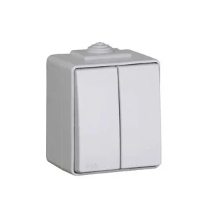DOBLE INTERRUPTOR ESTANCO 48 GRIS 48061 CCZ EFAPEL