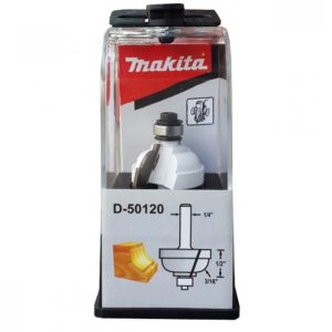 Fresa vastago 1/4″ concava 3/16″ -2F con rodaje ALTURA 1/2″ Makita D-50120