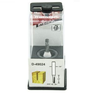 Fresa vastago 1/4″ recto 3/16″ 1F SIN RODAJE ALTURA FILO 1/2″ Makita D-49024