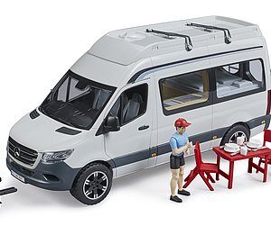 MERCEDES-BENZ SPRINTER FURGONETA CAMPER + CONDUCTOR BRUDER 02672