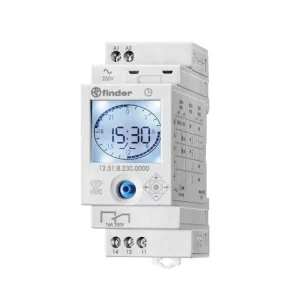 INTERRUPTOR HORARIO SEMANAL SERIE 12 1 CONTACTO 16A 230V 125182300000 FINDER