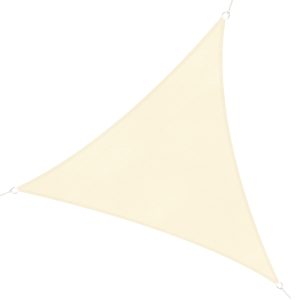 Outsunny – Toldo vela triangulo (varios tamaños y colores), tamaño 4x4x4m, color Beige