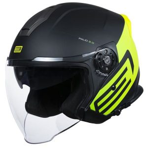 CASCO ORIGINE PALIO 2.0 SCOUT FLUO YELLOW/BLACK MATT (ECE22.06)