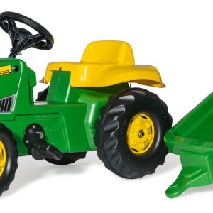 JOHN DEERE CON REMOLQUE ROLLY KID TRACTOR A PEDALES ROLLY TOYS 012190