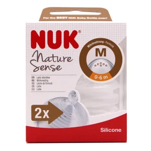 Nuk Nature Sense Tetina Silicona Talla M 0-6 Meses 2 Unidades