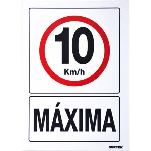 Señal «10 km/h máxima» Surtek SES50