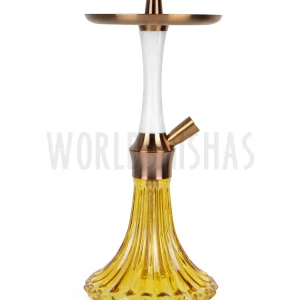 CACHIMBA ALADIN EPOX 360 WHITE CREAM GLASS WHITE COPPER